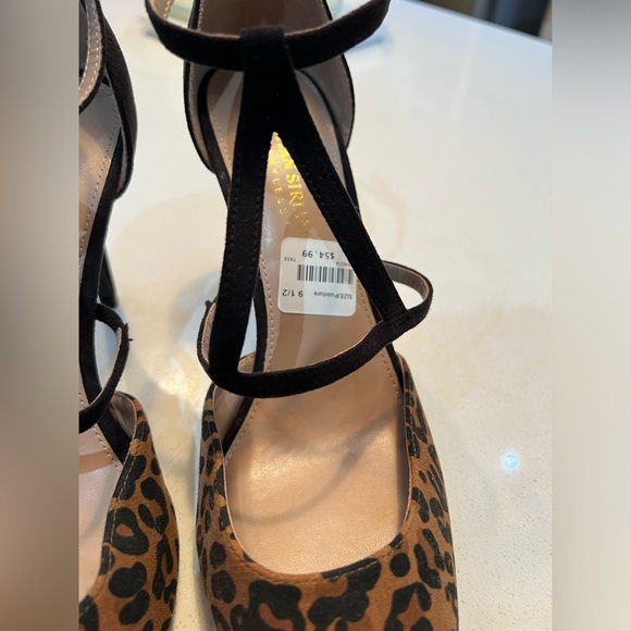 Black and leopard Christian Siriano heels. Size 9.5 - Picture 3 of 7
